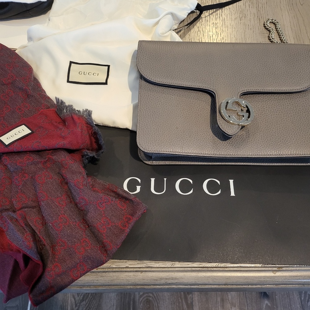 Gucci bag & scarf